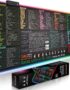Excel Shortcut Keys LED Mouse Pad - Colorful RGB Luminous Extended Large Cheat Sheet Gaming Mousepad| PC Office Spreadsheet Keyboard Mat| Non-Slip Stitched Edge