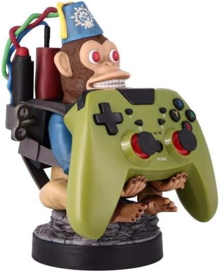 Exquisite Gaming: Call of Duty: Monkeybomb – Original Mobile Phone & Gaming Controller Holder, Device Stand, Cable Guys, Licensed Figure
