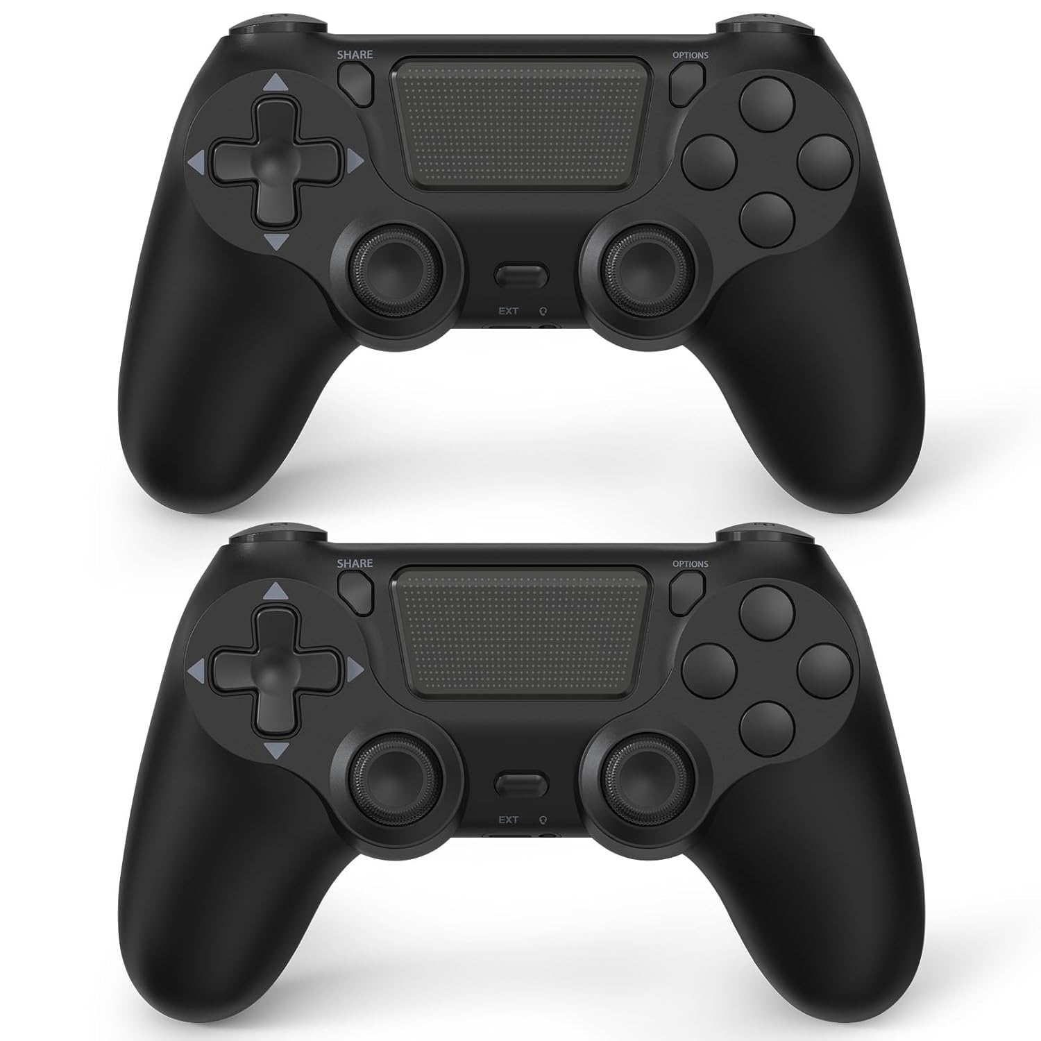 FASIGO 2 Pack Wireless Controller for PS4 Slim/Pro, 20hs Rechargeable Controller with Dual Vibration, Ergonomic Grip, Compatible with playstation 4 (Black) FASIGO 2 Pack Wireless Controller for PS4 Slim/Pro, 20hs Rechargeable Controller with Dual Vibration, Ergonomic Grip, Compatible with playstation 4 (Black)