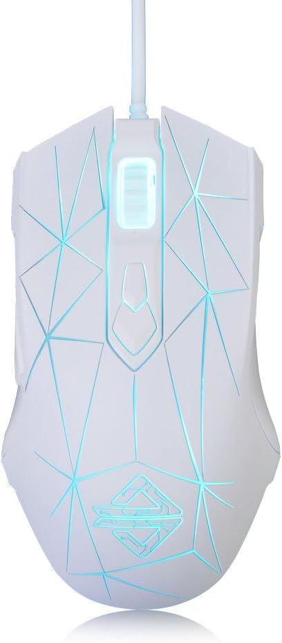 FIRSTBLOOD ONLY GAME. AJ52 Watcher RGB Gaming Mouse, Programmable 7 Buttons, Ergonomic LED Backlit USB Gamer Mice Computer Laptop PC, for Windows Mac Linux OS, Star White FIRSTBLOOD ONLY GAME. AJ52 Watcher RGB Gaming Mouse, Programmable 7 Buttons, Ergonomic LED Backlit USB Gamer Mice Computer Laptop PC, for Windows Mac Linux OS, Star White