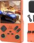 FVBADE 【35000 in 1 V40 PRO Handheld Game Console 3.5 inch IPS Screen Mini Retro Console 3800mAh Portable Pocket Arcade 45+ Mainstream Emulator 256G TF Card Transparent(Orange)