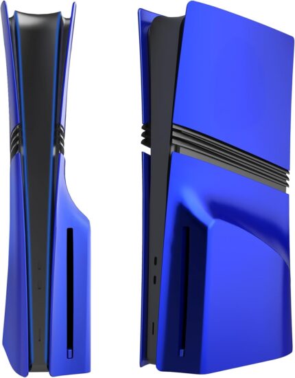 FacePlates for PS5 Pro Disc Edition Cover Plate for PS5 Pro Premium ABS Replacement Plates Anti-Scratch Dustproof Protective Shell Case for PlayStation 5 Pro Disc Version (Cobalt Blue)