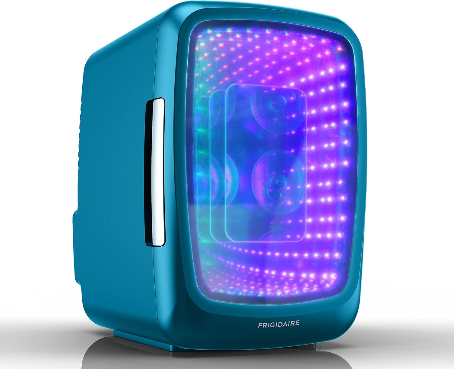 Frigidaire Gaming Light Up Mini Beverage Refrigerator, 6 can, 4 liters, Cooler with large see through door and LED lights Perfect for Gaming Experience, Home, Office, or Cars.12V Charger (Blue) Frigidaire Gaming Light Up Mini Beverage Refrigerator, 6 can, 4 liters, Cooler with large see through door and LED lights Perfect for Gaming Experience, Home, Office, or Cars.12V Charger (Blue)