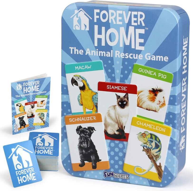 Funwares Forever Home - Animal Card Game for Ages 7 and Up, 2-6 Players