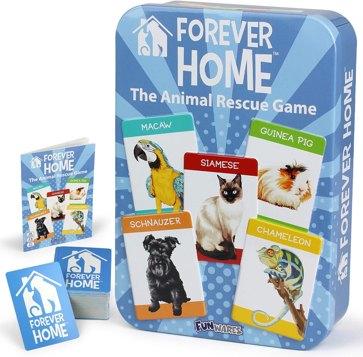 Funwares Forever Home – Animal Card Game for Ages 7 and Up, 2-6 Players Funwares Forever Home – Animal Card Game for Ages 7 and Up, 2-6 Players