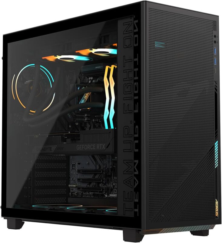 GIGABYTE AORUS Prime 5 Gaming Desktop PC, AMD Ryzen 7 9700X, GIGABYTE RTX 5080, 32GB DDR5, 2TB PCIe 4.0 SSD, Windows 11, Black