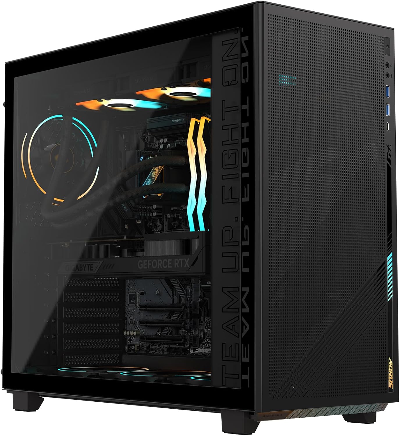 GIGABYTE AORUS Prime 5 Gaming Desktop PC, AMD Ryzen 7 9700X, GIGABYTE RTX 5080, 32GB DDR5, 2TB PCIe 4.0 SSD, Windows 11, Black GIGABYTE AORUS Prime 5 Gaming Desktop PC, AMD Ryzen 7 9700X, GIGABYTE RTX 5080, 32GB DDR5, 2TB PCIe 4.0 SSD, Windows 11, Black