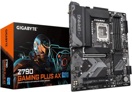 GIGABYTE Z790 Gaming Plus AX LGA 1700 Intel Z790 ATX Motherboard with DDR5, Triple M.2, PCIe 4.0, USB 3.2 Gen2 Type-C, Realtek Wi-Fi 6, Realtek LAN, Q-Flash Plus, EZ-Latch