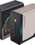 GMKtec AI Mini PC Ultra 9 285H (Turbo 5.4GHz) 96GB DDR5 2TB PCIe 4.0 SSD Mini Gaming Computer 3X M.2 Expansion Slots, Oculink, Quad Screen 8K Display EVO-T1