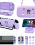GUTIAL Accessories Pack for Nintendo Switch 2 2025 - Cute Kawaii NS 2 Accessories kit for Grils Boys Kids with Travel Carrying Case and Cartoon Dockable Cover Case, Screen Protector, Stand