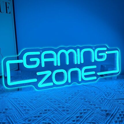 Gaming Zone Neon Sign,Game Zone Neon Sign for Teens Gamer Room Decor，Gaming Light Neon Sign for Gaming Wall Decor，Led Neon Gaming Sign for Gamer Gifts Boys