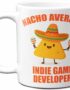 Gift For Indie Game Developer. Funny Nacho Average Coffee Mug, Cup. Unique Gift Idea for Men, Women, Birthday, Christmas, Coworkers, Employees. 11 oz.