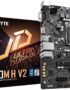 Gigabyte H410M H V2 Motherboard - Supports Intel Core 10th CPUs, up to 2933MHz DDR4 (OC), 1xPCIe 3.0 M.2, GbE LAN, USB 3.2 Gen 1