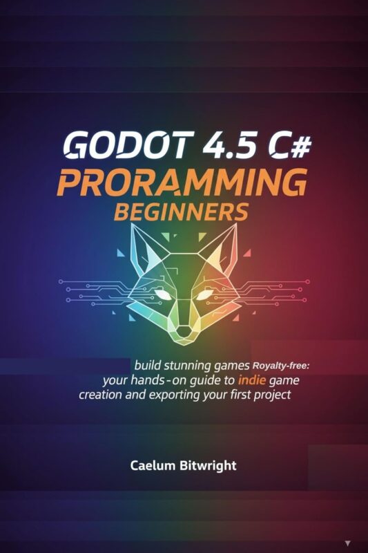 Godot 4.5 C# programming beginners: Build Stunning Games Royalty-Free: Your Hands-On Guide to Indie Game Creation and Exporting Your First Project (The Caelum Protocol)