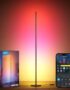 Govee RGBIC Floor Lamp Basic, LED Corner Lamp Works with Alexa, 1000 Lumen Smart Modern Floor Lamp with Music Sync and 16 Million DIY Colors, Color Changing Standing Lamp for Bedroom Living Room Black