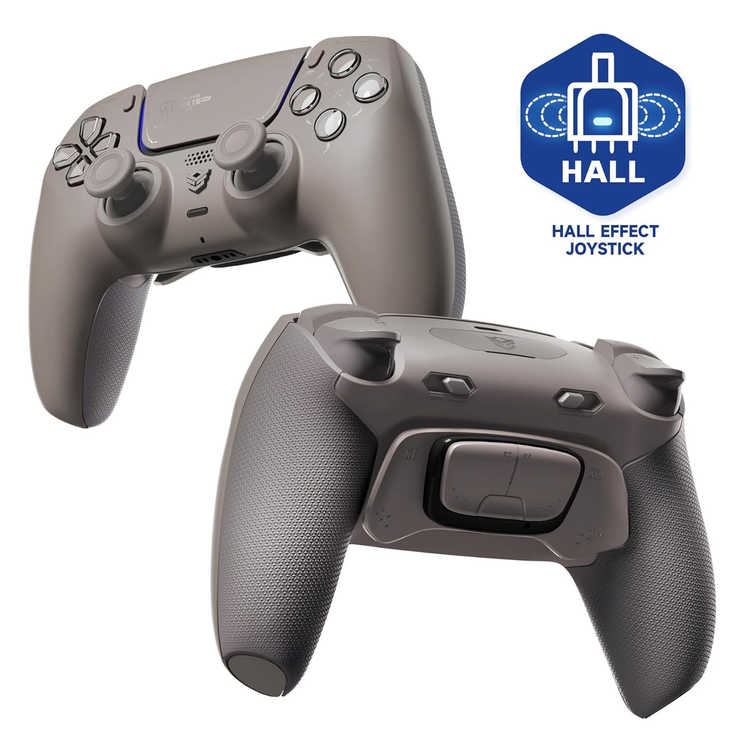 HEXGAMING ULTIMATE PRO Gaming Controller Compatible with ps5/PC/Mobile – 4 Back Buttons, 6 Custom Profiles, Adjustable Triggers, 8 Swappable Thumbsticks – Hall Effect Quantum Gray HEXGAMING ULTIMATE PRO Gaming Controller Compatible with ps5/PC/Mobile – 4 Back Buttons, 6 Custom Profiles, Adjustable Triggers, 8 Swappable Thumbsticks – Hall Effect Quantum Gray