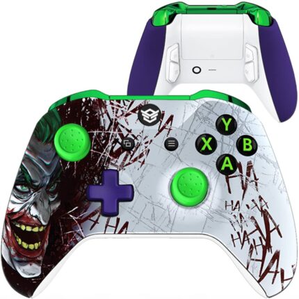 HEXGAMING ULTRA ONE Wireless Controller for Xbox Series X & S,and for Windows 7/8/10-4 Back Buttons – Hair Triggers – Interchangeable Thumbsticks – 6 Profiles – Laughing Clown – No battery included