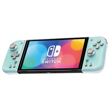HORI Nintendo Switch Split Pad Compact (Mint Green x White) – Ergonomic Controller for Handheld Mode – Officially Licensed by Nintendo