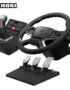 HORI Truck Control System for Windows 11/10 with Force Feedback Steering Wheel, Shifter Control Panel, & Pedals