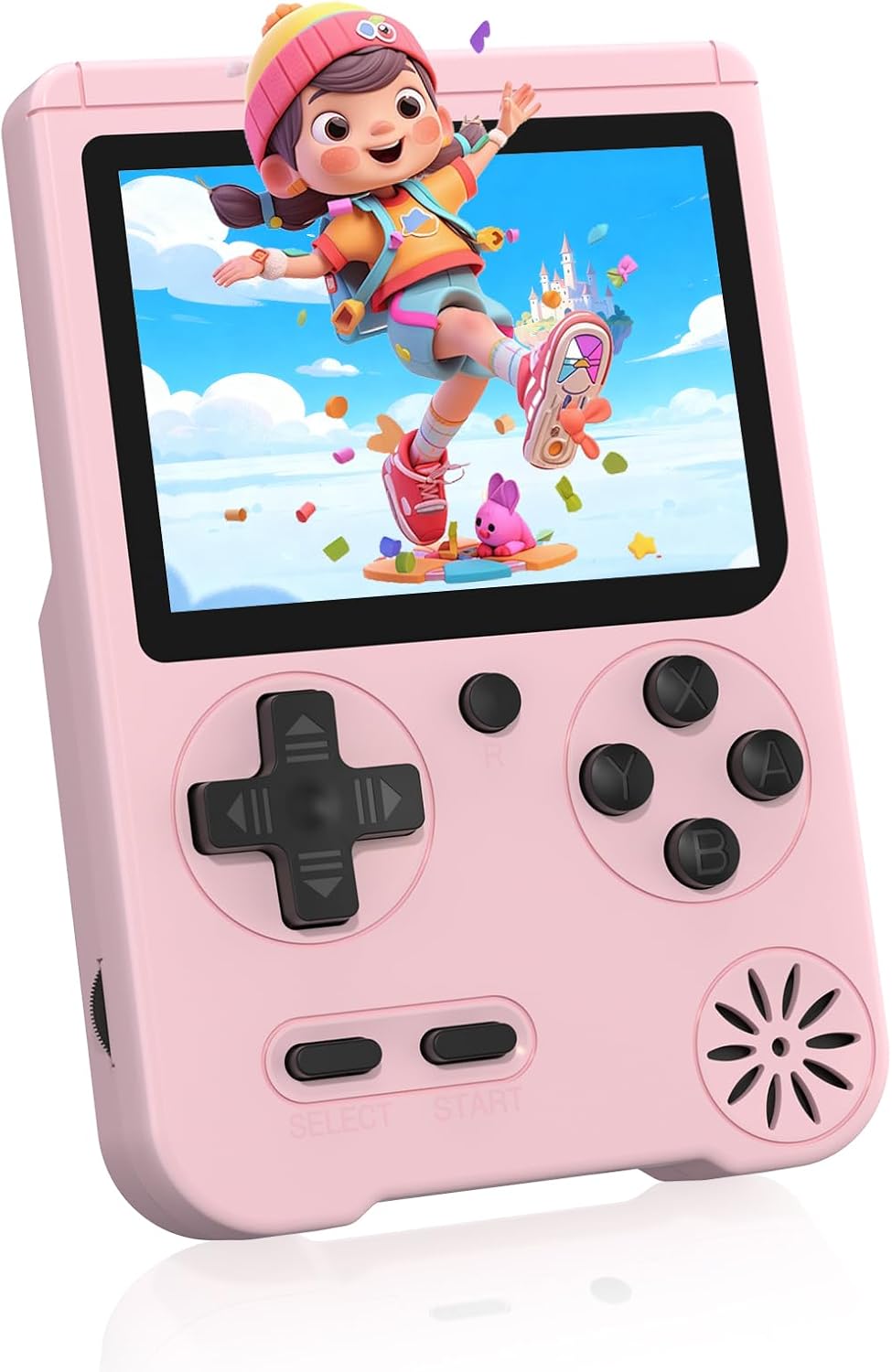 Handheld Game Console, Preloaded 500 Retro Video Games with 3.0 inch LCD Screen, 1200mAh Rechargeable Battery, Mini Arcade Electronic Gaming 1-Player Xmas Birthday Gift for Boys & Girls (Pink) Handheld Game Console, Preloaded 500 Retro Video Games with 3.0 inch LCD Screen, 1200mAh Rechargeable Battery, Mini Arcade Electronic Gaming 1-Player Xmas Birthday Gift for Boys & Girls (Pink)