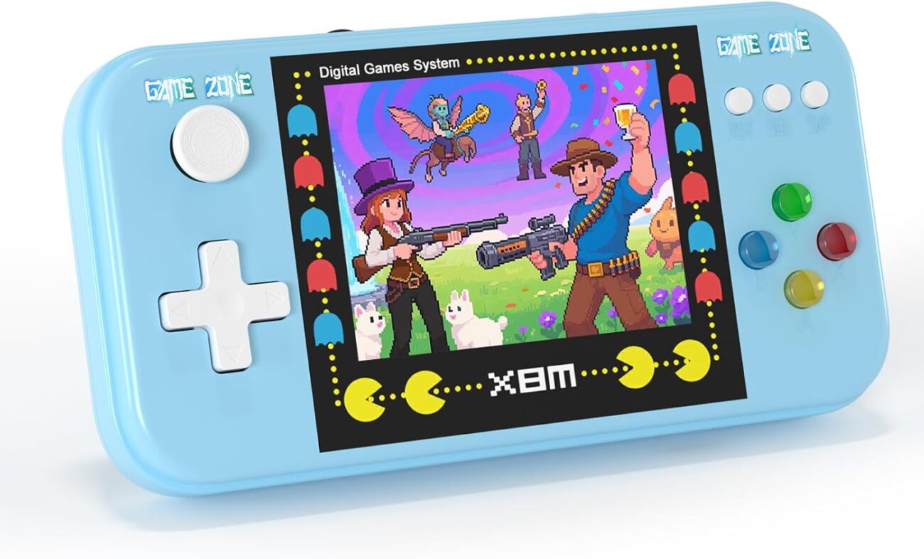 Handheld Game for Kids, Portable Video Game Console with 500 Retro Games, AV Output Old School Systems Plug & Play Video Games for Kids & Adults (Singles Gaming )