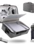 Hard Shell Carrying Case for PS5, PS5 Pro, Travel Protective Bag Suitable for Playstation 5 Digital Edition, Console, Controllers, Headset and Gaming Accessories, Grey