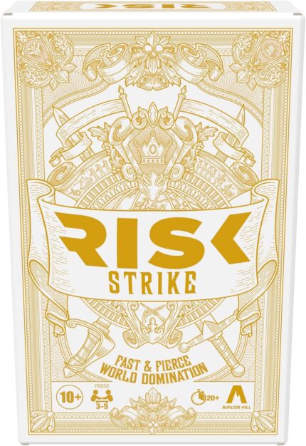 Hasbro Gaming Risk Strike Cards and Dice Game for Adults, Teens, and Kids, Quick-Playing Strategy Game, 2-5 Players, 20 Min. Average, Fun Summer Activities, Vacation Travel Essentials, Ages 10+