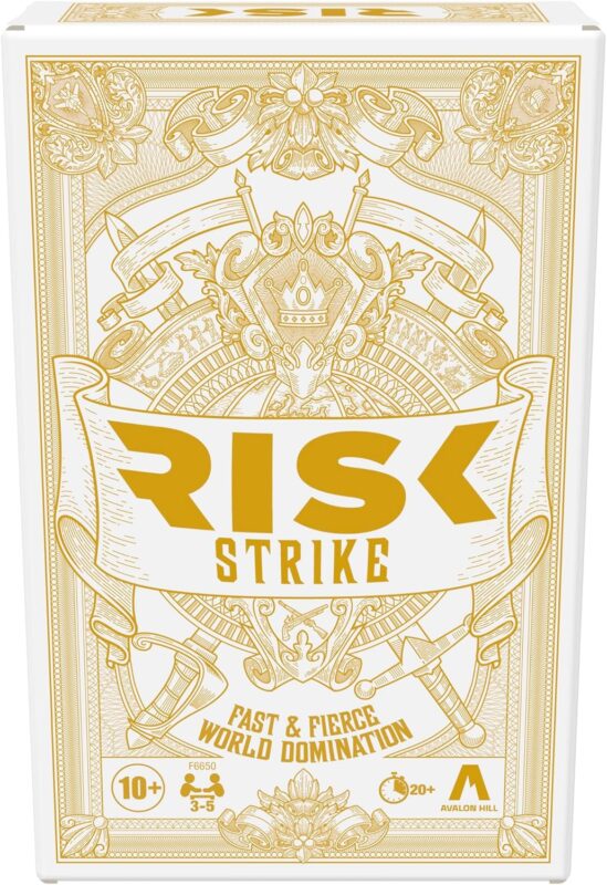 Hasbro Gaming Risk Strike Cards and Dice Game for Adults, Teens, and Kids, Quick-Playing Strategy Game, 2-5 Players, 20 Min. Average, Fun Summer Activities, Vacation Travel Essentials, Ages 10+