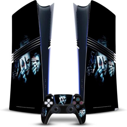 Head Case Designs Officially Licensed The Dark Knight Joker Card Key Art Vinyl Sticker Gaming Skin Decal Cover Compatible With Sony PlayStation 5 PS5 Pro Digital Edition Console & DualSense Controller