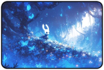 Hollow Knight inspired fanart Gaming Mouse Pad, Home office desk mat, Cozy gamer Mouse Pad – Large 31×15.5 Inch, Non-Slip Neoprene, Indie game & Hollow Knight Aesthetic office desk mat (Small)