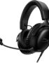 HyperX Cloud III – Wired Gaming Headset, PC, PS5, Xbox Series X|S, Angled 53mm Drivers, DTS Spatial Audio, Memory Foam, Durable Frame, Ultra-Clear 10mm Mic, USB-C, USB-A, 3.5mm – Black