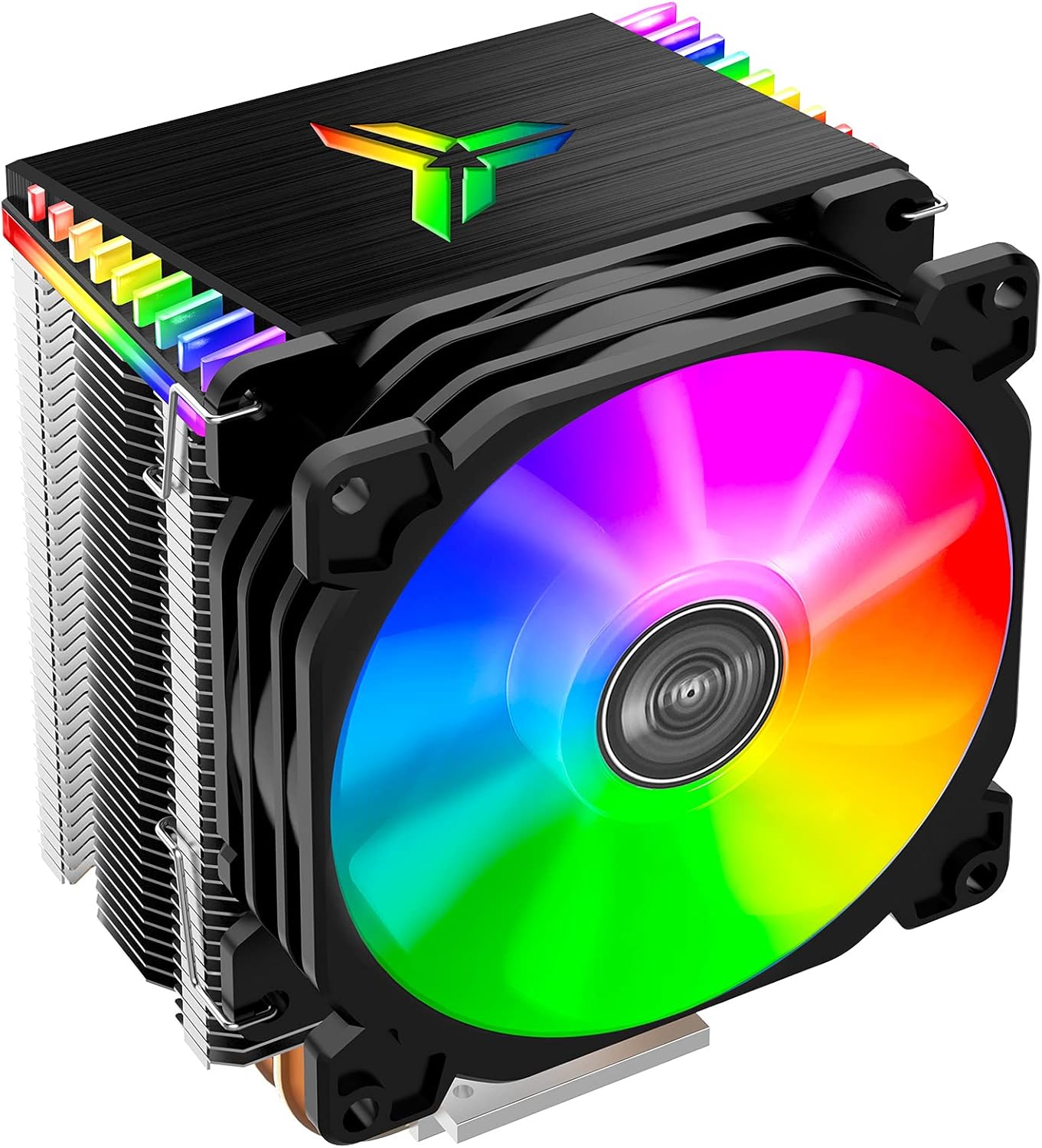 JONSBO CR1400 RGB CPU Air Cooler, 92mm PWM CPU Cooler with 4 Heat Pipes, Removable Computer PC Fans Easy to Install, Quiet Rainbow RGB Cooling Fan for Intel LGA 1851/1700/1200/1151, AMD AM4 AM5, Black JONSBO CR1400 RGB CPU Air Cooler, 92mm PWM CPU Cooler with 4 Heat Pipes, Removable Computer PC Fans Easy to Install, Quiet Rainbow RGB Cooling Fan for Intel LGA 1851/1700/1200/1151, AMD AM4 AM5, Black