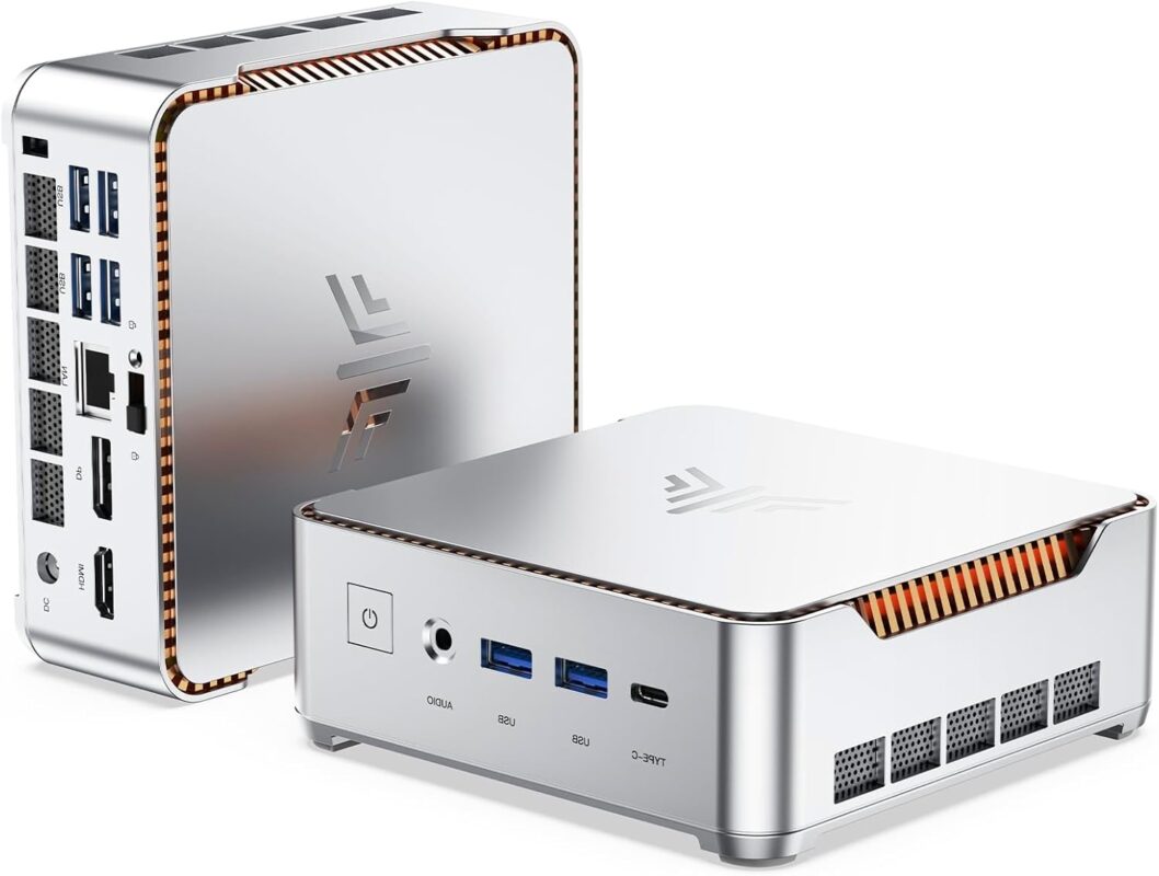 KAMRUI Hyper H2 Mini Gaming PC, in-tel Core i9-11900H (Beat i5/i7, up to 4.9GHz) 32GB RAM 1TB SSD Mini Desktop Computers, Triple 4K Display 6*USB3.2, USB-C, HDMI, DP, WiFi6, BT5.2, Gaming Home Office