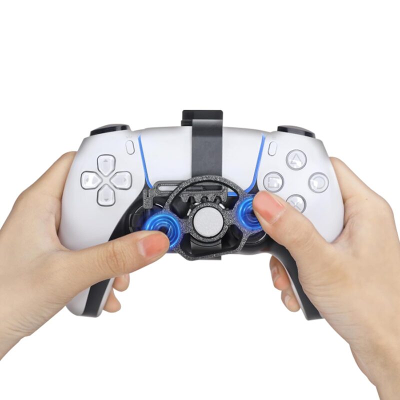 KIPYENB Mini Steering Wheel Attachment for PS5 Game Controller Remote Control AccessoriesAccessories, For Playstation 5 Racing Games Controller Steering Wheel Attachment PS Controller Wheel