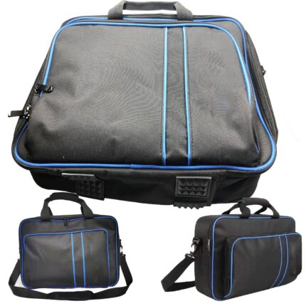 Lelukee Carrying Case Compatible with PlayStation5 Console Travel Bag for PlayStation5, Shockproof Game System Protective Travel Case for PS5 Console and Accessories