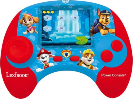Lexibook, Paw Patrol Power Console – Educational Bilingual Game Console with 100 Activities in English/Spanish, JCG100PAi2