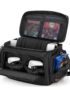 LoDrid Travel Carry Case Compatible with PS5/PS5 Slim/PS4/PS4 Pro/PS4 Slim/Xbox One/Xbox One X for Console and 15.6" Laptop, Protective Gaming Bag with Handle and Shoulder Strap, Black