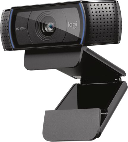 Logitech C920x HD Pro PC Webcam, Full HD 1080p/30fps Video, Clear Audio, HD Light Correction, Works with Microsoft Teams, Google Meet, Zoom, Nintendo Switch 2’s new GameChat mode, Mac/Tablet- Black