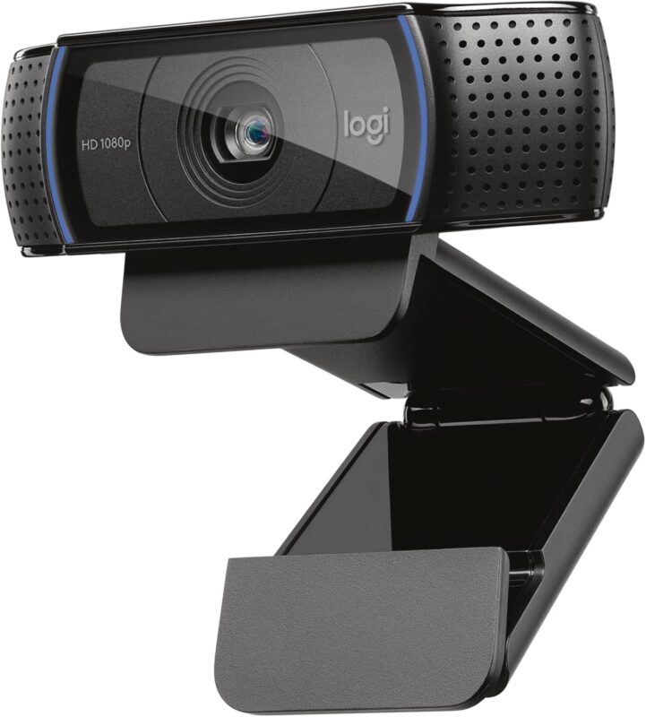 Logitech C920x HD Pro PC Webcam, Full HD 1080p/30fps Video, Clear Audio, HD Light Correction, Works with Microsoft Teams, Google Meet, Zoom, Nintendo Switch 2’s new GameChat mode, Mac/Tablet- Black