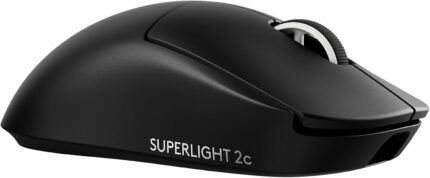 Logitech G PRO X Superlight 2c Wireless Gaming Mouse, 51 g pro-Grade Compact Mouse with 5 programmable Buttons, USB-C Charging, 44K DPI Sensor, up to 8 kHz Polling for PC/Mac – Black