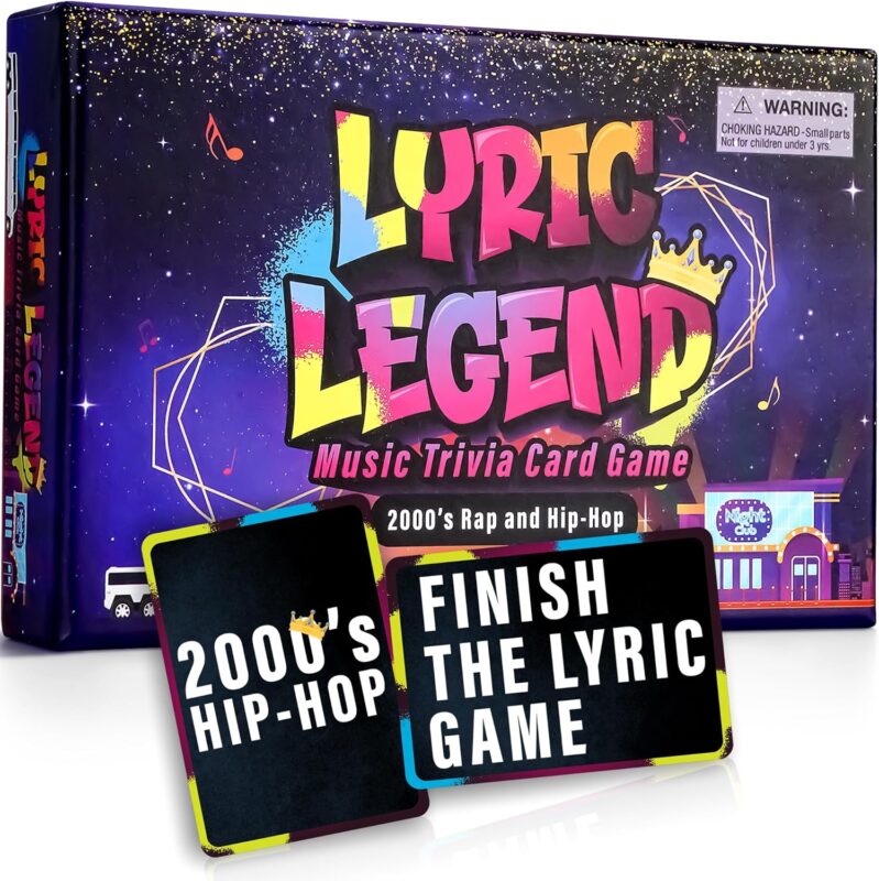 Lyric Legend 2000s Hip-Hop and Rap - The Ultimate Music Trivia Game to Finish The Lyrics! 576 Lyrical Possibilities and A Playlist to Sing Along! Fun for Game Night and Groups!