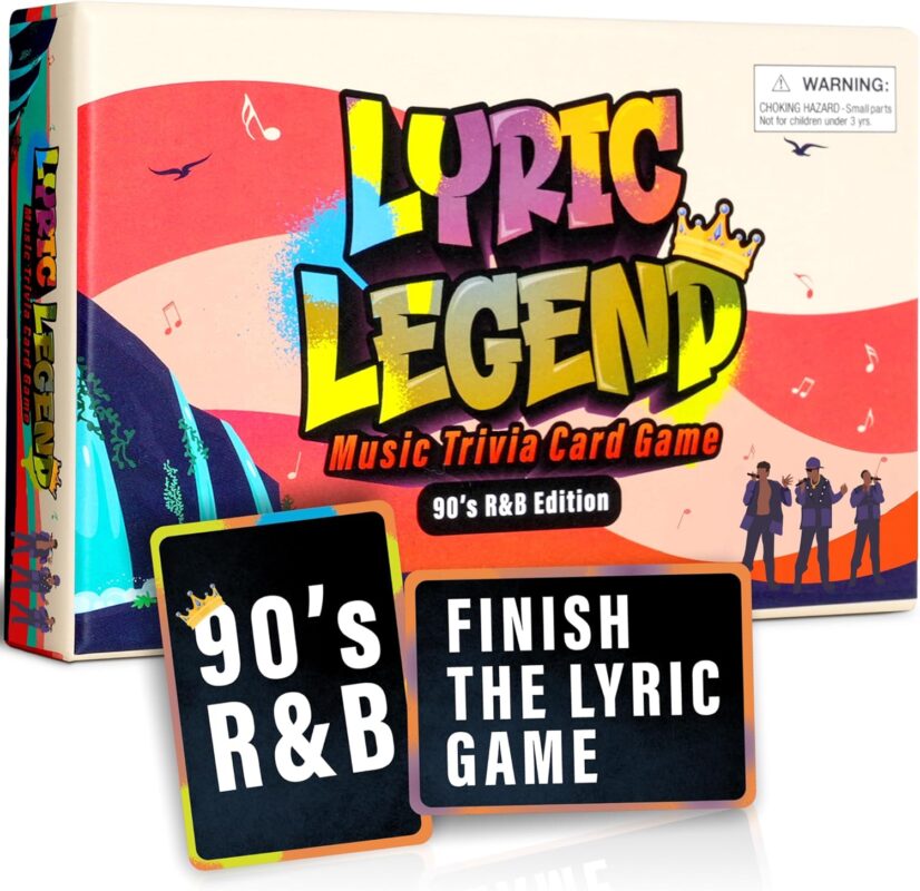 Lyric Legend 90's R&B - The Ultimate Music Trivia Game to Finish The Lyrics! 576 Lyrical Answers and A Playlist So You Can Sing Along! Perfect Game Night Fun for Groups of Adults!
