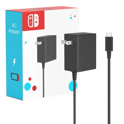 MARSDOCK 45W Charger for Nintendo Switch – 15V 2.6A AC Adapter Fast Charging with 5FT USB C Cord – Compatible with Switch Lite, OLED, Steam Deck – Support TV Mode