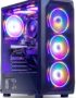 MXZ Gaming PC Computer R5 3500X, RTX3060, 16G DDR4, NVME 500G,6RGB Fans,Windows 11 Pro Ready to use, Gamer Desktop Computer(R5 3500X| RTX 3060)