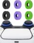 MYSTICHOME 6 Pack Precision Rings Aim Assist for PS5, for PS4, Compatible with Xbox Controllers Accessories– Control with Soft Silicone Rings – Compatible with Fortnite & FPS Games,Black+Purple+Blue