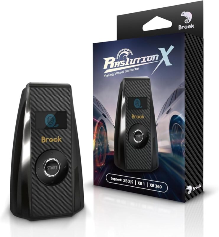 Mcbazel Brook Ras1ution X Racing Wheel Converter for Xbox Series X|S, Xbox One, Xbox 360, 60+ Steering Wheels Supported, Force Feedback & App Control