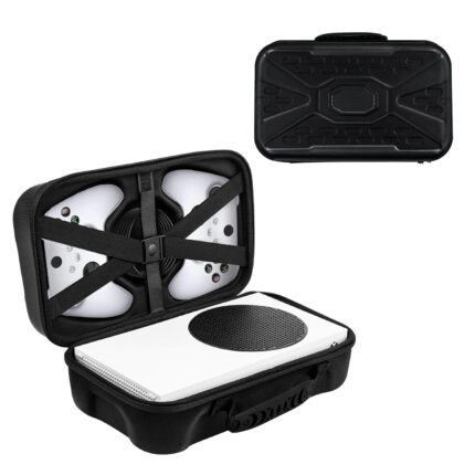 Mcbazel Hard Carrying Case for Xbox Series S, Travel Case Storage Bag for Xbox Series S Console Wireless Controller & Gaming Accessories – Black