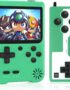 Mini Handheld FC Game Console, 3.0 Inch LED Display Support Playing on TV, with Rechargeable Battery and Portable Arcade - Ideal Festival & Birthday Gift for Kids(Green)