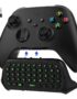 MoKo Green Backlight Keyboard for Xbox One Controller, Xbox Series X/S, Wireless Gaming Chatpad Keypad with USB Receiver&3.5mm Audio Jack, Xbox Accessories for Xbox One/One S/Elite/2 Controller, Black