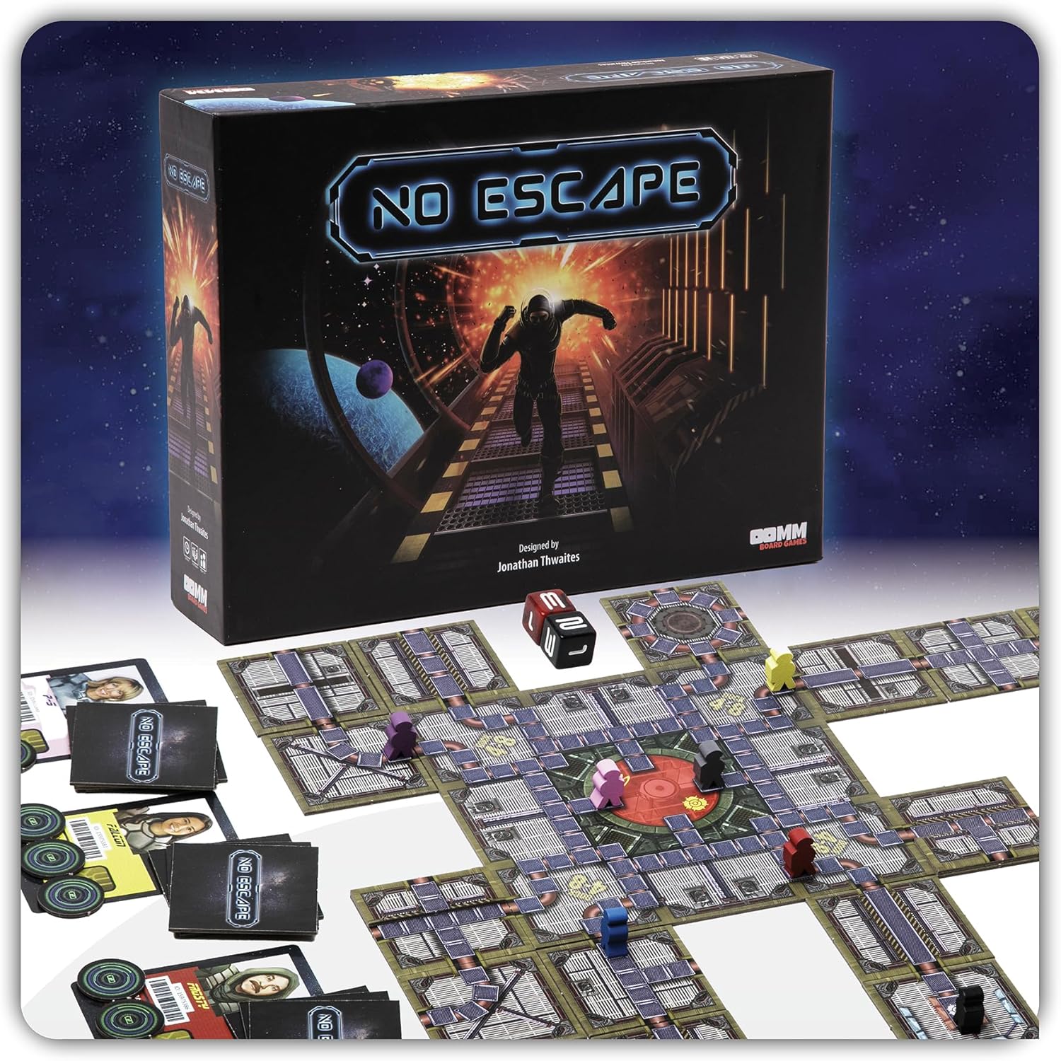 No Escape Board Game – Strategy Board Games for Adults, Family Games, Party Games. Unique Strategic Space Sabotage Traitor Maze Game with Tiles – Fun for Kids, Teenagers, Adults. 2 to 8 Players. No Escape Board Game – Strategy Board Games for Adults, Family Games, Party Games. Unique Strategic Space Sabotage Traitor Maze Game with Tiles – Fun for Kids, Teenagers, Adults. 2 to 8 Players.